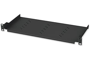 Techly Professional 360882 Mensola per Rack 19'' 150 mm 1U Nero 2 Punti Nero