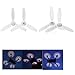 Price comparison product image Kingwon LED Flash Rechargeable Propellers 3-Blades Props for Parrot Bebop 2 Drone Accessories,2 Pieces not 2 Pairs