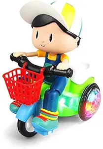 ANVITTOYWORLD Light and Sound Toys for Kids | Musical Toy | Light and Music | Best Gift for Kids | Best Return Gift | Gift for boy and Girl (Stunt Tricycle)