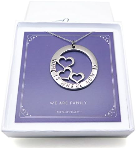 Mum Necklace Hand Stamped with We are Family