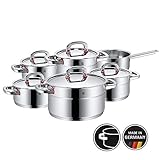 Material: Cromargan Edelstahl 18/10 - rostfrei, spülmaschinengeeignet, pflegeleicht, backofengeeignet und säurefest. Stapelbar. Hitzebeständig bis 200°C. Made in Germany