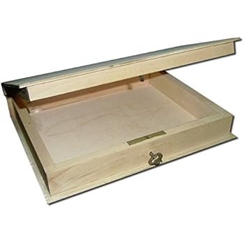Amazon.de: Deko, abschließbare Buch-Box, Buchschatulle, aus Holz