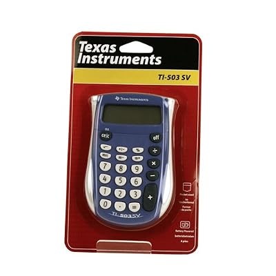 Texas Instruments TI 503SV Calculatrice 8 chiffres