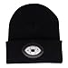 Produktbild Ebilun 6 LED beleuchtete Cap USB Wiederaufladbar Kappenlampe Unisex warme Beanie Mütze Hut Headlamp für Camping, Angeln, Grillen,Auto-Reparatur Schwarz