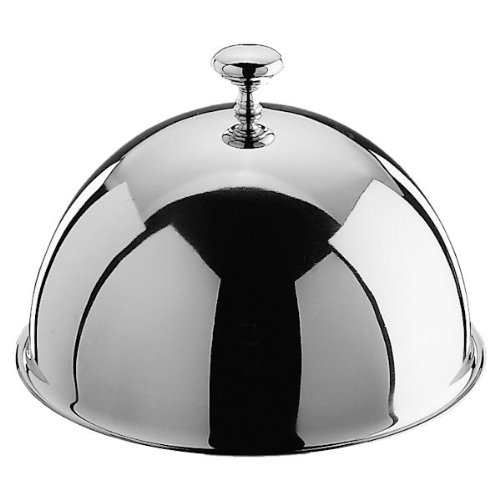 Edelstahl Cloche Speiseglocke Tellerglocke von Pinti Inox - Gr. 24 cm Ø, 13 cm h