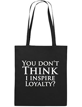 Comedy Bags - YOU DON'T THINK - NARCOS - Jutebeutel bedruckt, Baumwolltasche zwei lange Henkel aus 100 % Baumwolle...
