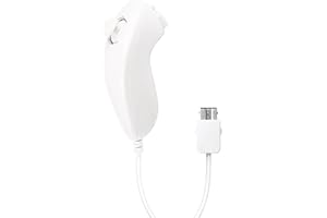 DSYJ Wii Nunchuck Controller Nunchuck Controllers for Nintendo Wii Video Game White 1Pack