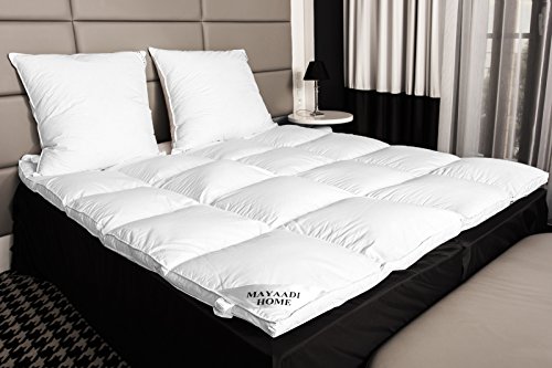 HS70 MATRATZENAUFLAGE MATRATZEN TOPPER AUFLAGE 90×200 cm ca 3600 Gr. DAUNEN – FEDERN 100 % NATUR - 3