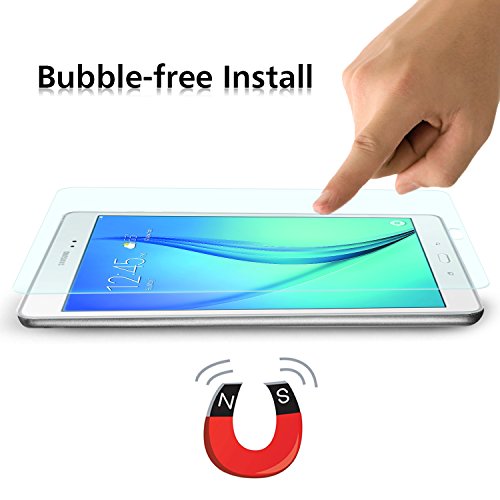 OMOTON Displayschutzfolie für Samsung Galaxy Tab A 9.7, panzerfolie mit [2.5Dabgerundete Kanten ] [9H Härte] [Kristall-klar [kratzfest] [Luftbläschen-frei][lebenlange Garantie] - 4
