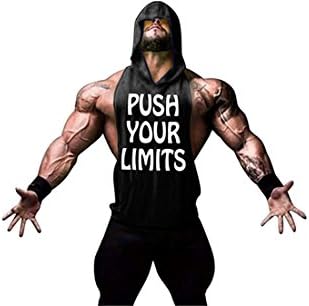 YeeHoo Mens Fashion Gym Hoodie Men Bodybuilding Stringer Tank Top Muscle Sleeveless Shirt 6 Colors