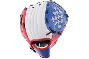 Acidea Baseball-Handschuh Sport Schlaghandschuhe mit Baseball PU-Leder, verstellbar und bequem für Kinder, Jugendliche, Erwachsene, rechte Hand, linke Hand