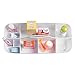 mDesign Baby and Kids Bathroom Organiser Tote - Bath Toiletry Basket - Shower Caddy - White