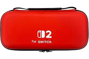 New World Carrying Case for Nin-tendo Switch 2,for Switch 2 EVA Travel Zipper Storage Bag Portable Travel Storage Bag - Red