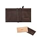 Produktbild ZIPPO Drehertasche Leder mit Lederband Mocca 16cm mit Papierfach