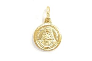 DE BUSSY Medalla Colgante Escapulario Virgen del Rocio en plata de ley. Tamaño:13mm