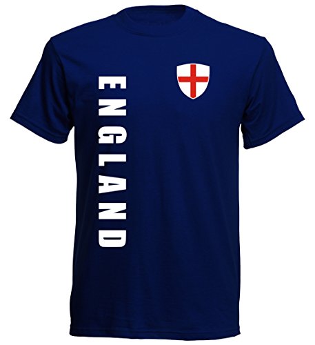 England Kinder T-Shirt – TS-10 – EM 2016 – navy – Fussball Trikot (152)
