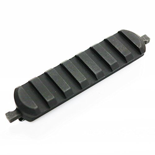 Airsoft 5KU M-LOK QD 7 Slot Rail Section for KeyMod Rail System Black 5KU-233