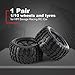 Produktbild Lorenlli 1 Paar 1:10 RC Auto Reifen Monster Truck Felge Rad High Speed Fit für HPI Fit Savage, XS, TM Fluss, MT, ZD Racing Teile Refit 120mm