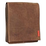 1 großes Hauptfach, Überschlag und Magnetbefestigung verschließbar, 1 Sicherheitsfach mit Reißverschluss, Einsteckfächer für Ihr Handy, Brillenetui etc. und 2 Stiftehalter aus Leder., Umhängeriemen verstellbar