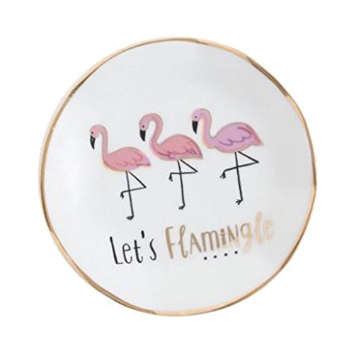 Preisvergleich Produktbild Sharplace Kreative Mini Keramikschüssel Küchenschüssel Dipschale für Gewürze Sauce - Flamingo