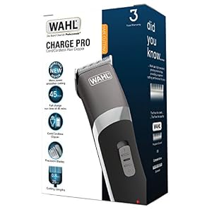 Wahl Charge Pro Mains Rechargeable Clipper, Black - Image 3