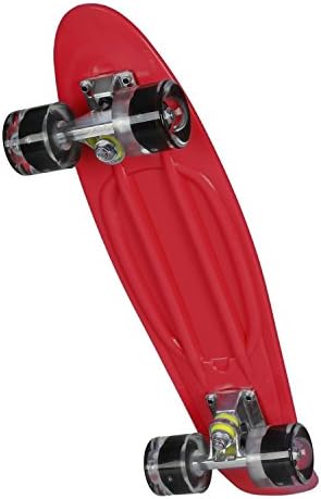 Vainsong 22 Inch Mini Cruiser board Retro skateboard with LED light and Aluminum trucks ABEC-7 Classics