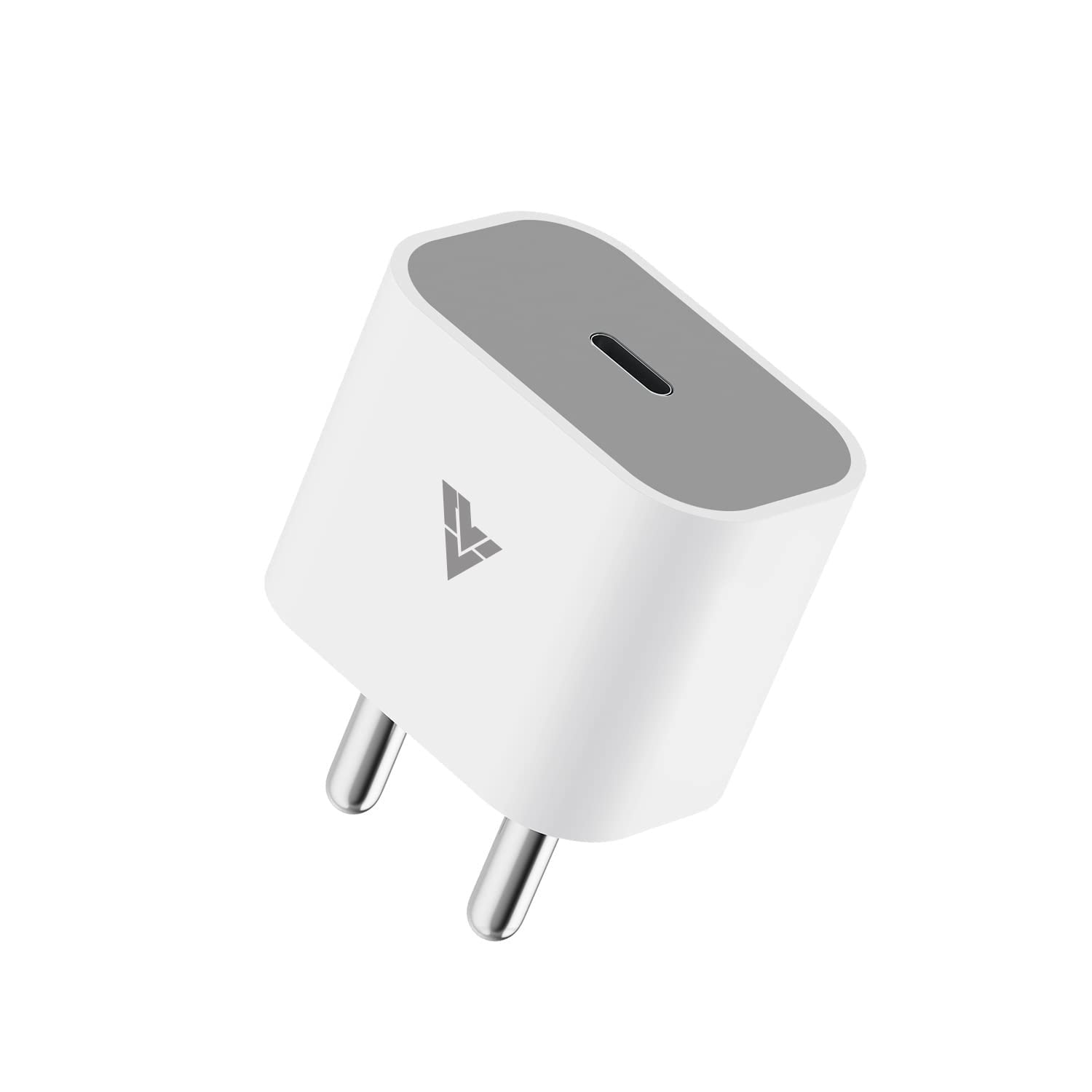 DR VAKU® 20W Charger Type C Adapter for iPhone 15/15 Plus/15 Pro/15 Pro Max, iPhone 14/14 Plus/14 Pro/Max, iPhone 13/12/11 Series with PD 3.0 USB-C 20 Watt Fast Charging Adaptor-White & Grey