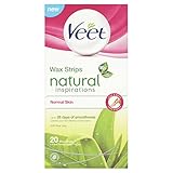Veet Wax Strips Naturals for Normal Skin - Pack of 20
