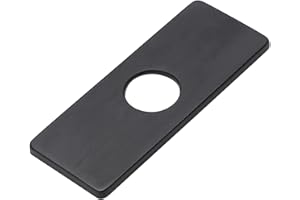 TOPHOMER Couvercle de trou d'évier en acier inoxydable de 4 pouces, plaque de robinet de cuisine, couvercle de trou d'évier de robinet pour salle de bain Vanity Sink noir 1 PCS