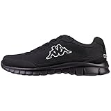 Kappa Unisex-Erwachsene Rocket Low-Top Sneaker, Schwarz (1111 Black), 38 EU