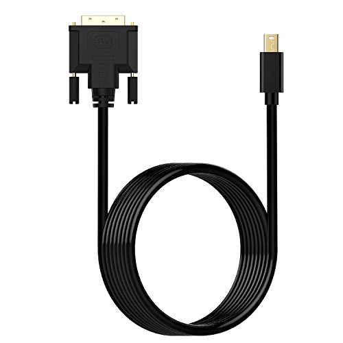 Mini DP auf DVI, Rankie 4.5m Gold Plated Mini DisplayPort (Thunderbolt-Port Kompatibel) zu DVI Kabel (Schwarz) – R1103D - 6