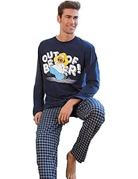 Pijama HOMER SIMPSON Hombre Manga Larga MARINO
