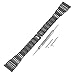 Produktbild VBESTLIFE Edelstahl Armband,Uhrenarmbänder Ersatz,Uhrenarmband Armband für Fitbit Versa(Schwarz)