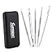 Suprent Blackhead Remover Set-Stainless Steel, Risk Free, Comedone Removal, Zit & Pimple Extraction with PU Leather Case
