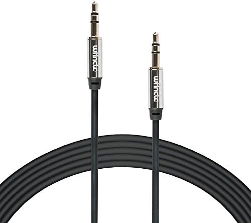 Wancle 3.5mm Premium Auxiliary Audio Cable Aux Cable Input Connector for Car/Auto Stereo Speaker,Headphone iPhone, iPod, iPad, Computer , Tablet (3/6/10/15ft Available) (10ft)