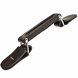 echtes Leder Echt Leder Taschengriff Xtra Stabil Nr. 46 aus hochwertigem Leder (Auswahl) Mappengriff Koffergriff (dunkelbraun)