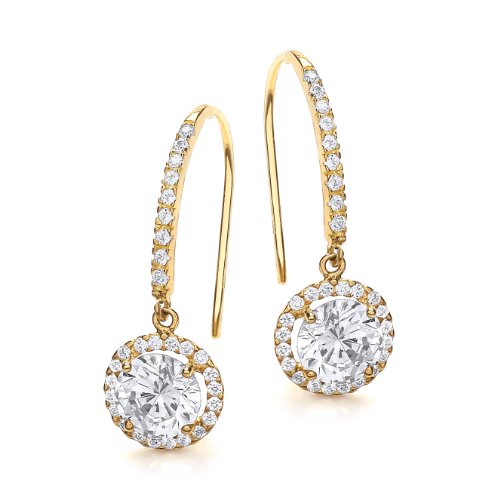 Carissima Gold Damen-Ohrringe 9 Karat (375) Gelbgold