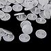 Resin Snap Fasteners Buttons Poppers 12.4mm Pack of Approx.100 Sets White