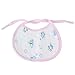 Pink Baby Boy Girl Toddler Infant Soft Cotton Burp Cloth Bibs Oval Waterproof Saliva Towel Pack of 5