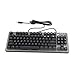 Produktbild Vinkent K005-87RGB Home Office Professionelle Volle Tastatur Mit Musik Lichteffekt RGB 87 Tasten Mechanische Wired Keyboard (Gun Farbe)