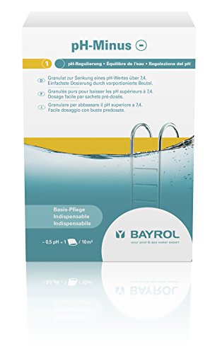BAYROL pH Minus Granulat / pH Senker - Sehr einfache Dosierung - 4 x 500 g Dosierbeutel