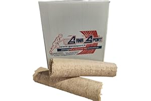 Gana Sport 22kg Tronchetti accendifuoco in legno pressato di faggio italiano 100%