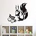 Produktbild yiyitop Eichhörnchen Essen Nüsse Wandaufkleber Für Kinderzimmer Wanddekor Tiere Abnehmbare wasserdichte Vinyl DIY Wandtattoos Kunst Tapete 58 * 58 cm