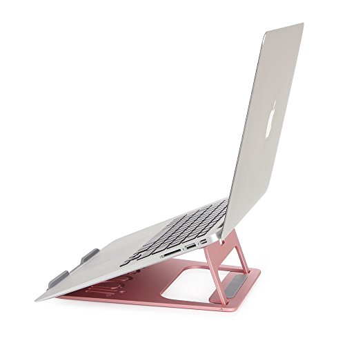 Koiiko Notebook Kühlständer, tragbar, faltbar, natürliche Kühlfunktion mit Premium Metallfuß + TPU Anti-Rutsch-Streifen für Laptops, Tablets, Notebooks PC, MacBook, iPad - 3