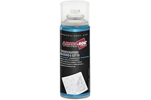 Ambro-Sol P323 Smacchiatore Marmo e Cotto, Detergente, Rimuove Residui di Grasso, Unto, Segni di Pennarelli e Sostante Organiche da Marmo, Cotto, Bomboletta Spray in Banda Stagnata Riciclabile 200 ml