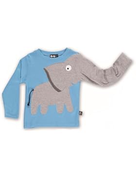 Ubang Langarmshirt Elefant horizon blue