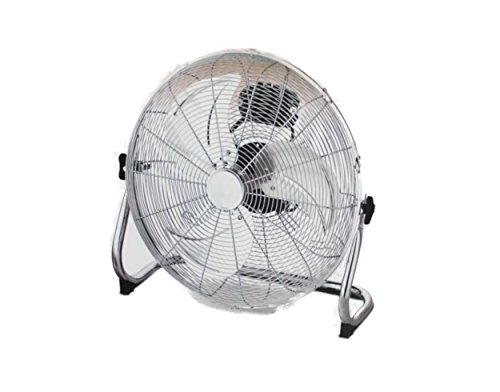 ito Bodenventilator 45 cm silber - 3 Geschwindigkeiten 90° Neigwinkel Metallblätter Tragegriff