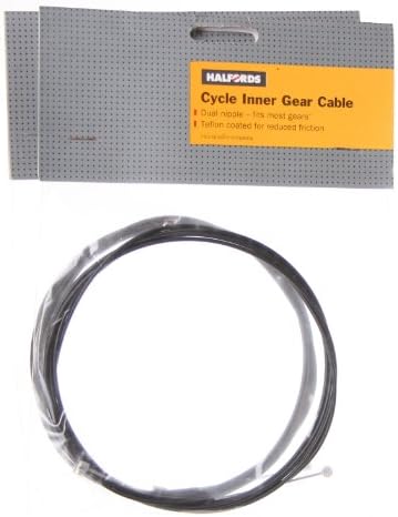 Halfords 2 X Bike/cycle INNER GEAR CABLE 1.2mm DUAL ENDED TEFLON COATED