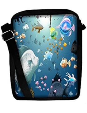 Snoogg , Damen Umhängetasche mehrfarbig multi