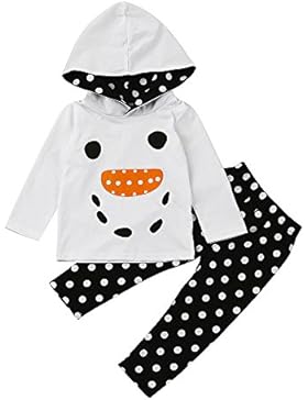 Baby Born Bekleidung ,EUZeo 2pcs Unisex Baby Hoodie Tops+Dot keucht Ausstattungen Kleidung
